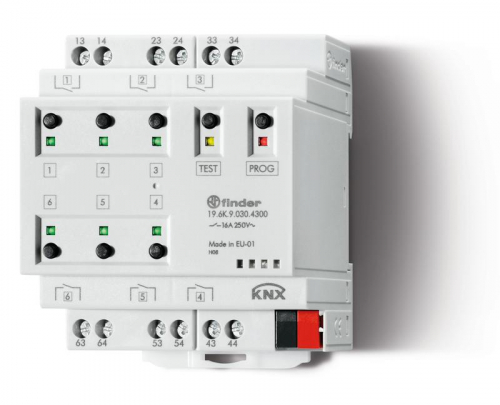 196K90304300 Устройство переключения KNX выход 6х16 А FINDER 