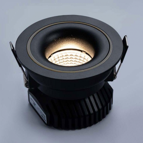 Встраиваемый светодиодный диммируемый светильник Italline IT02-008 Dim black в г. Санкт-Петербург  фото 3
