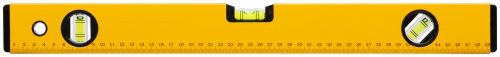 Уровень "Стайл", 3 глазка, желтый усиленный корпус, фрезер. рабочая грань, шкала, Профи  500 мм в г. Санкт-Петербург 
